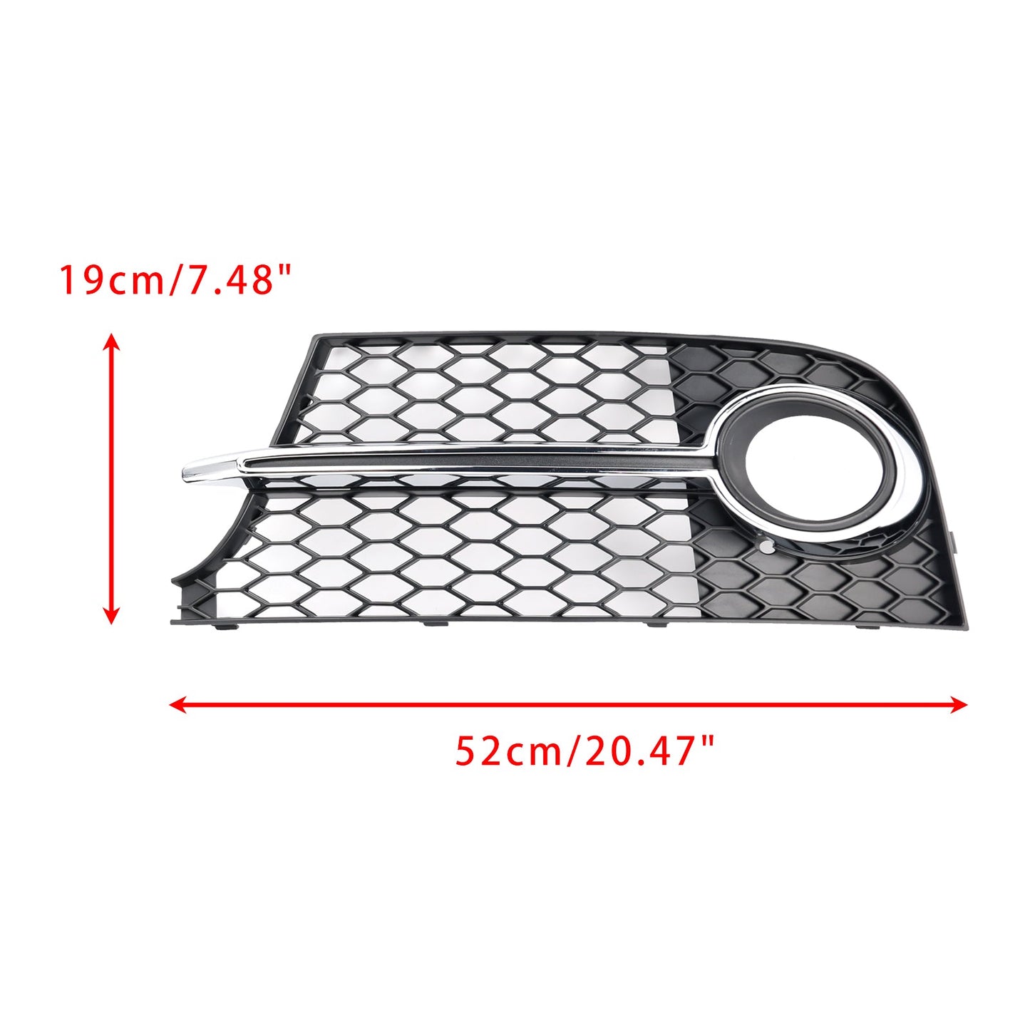 Griglia fendinebbia cromata per paraurti anteriore Audi TT MK2 S-Line TTS 2011-2014