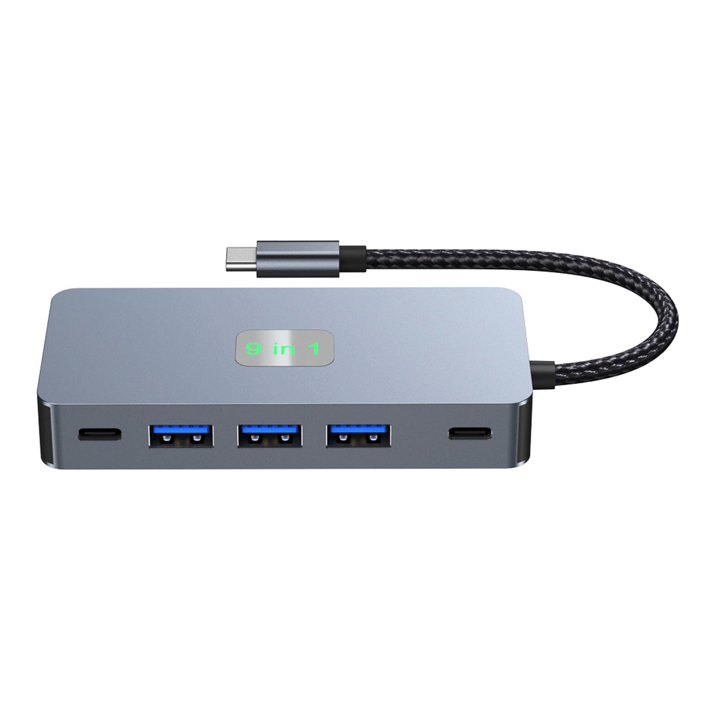 9 in 1 TYPE-C a RJ45 (Gigabit) + USB 3.0*3 + HDMI + dati USB-CS + PD100W + SD/TF per iPad Pro