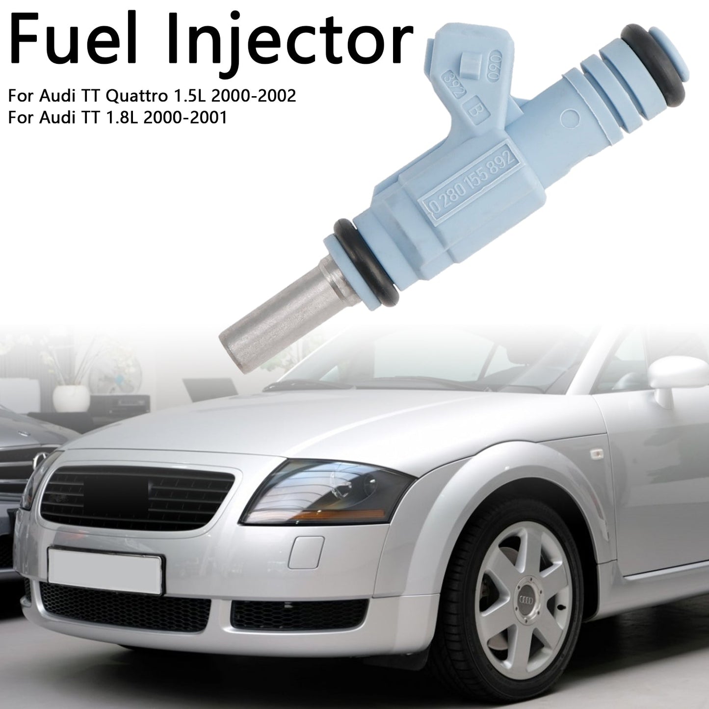 1 pz Iniettore carburante 0280155892 Adatto per Audi TT Quattro 1.5L 2000-2002 0280155893