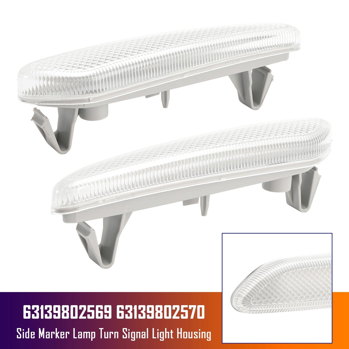 MINI R60 2012-2017 10-17 R61 Coppia di indicatori di direzione laterali Alloggiamento luce