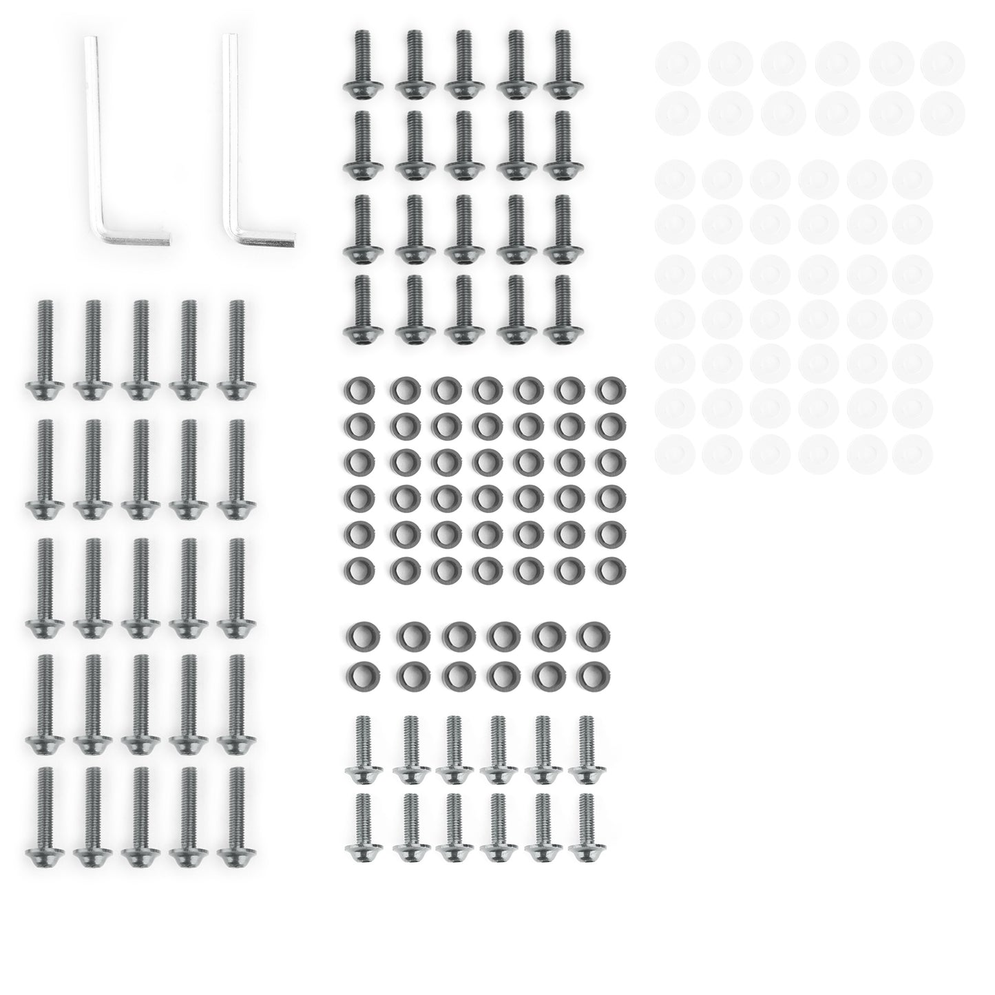 158pz Rivetti Clip Plastica M5 M6 Rivestimento TITANIO Parafanghi Carene