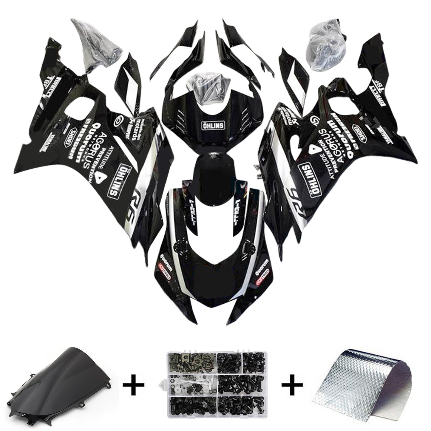 Kit carenatura iniezione Yamaha YZF-R6 2017-2023 Carrozzeria in plastica ABS