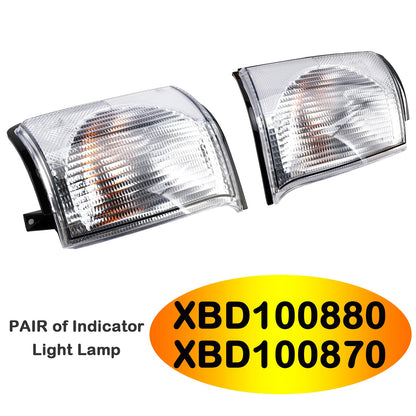 Coppia di indicatori di direzione anteriori L/HN/S per Land Rover Discovery 2, 1999-2002.