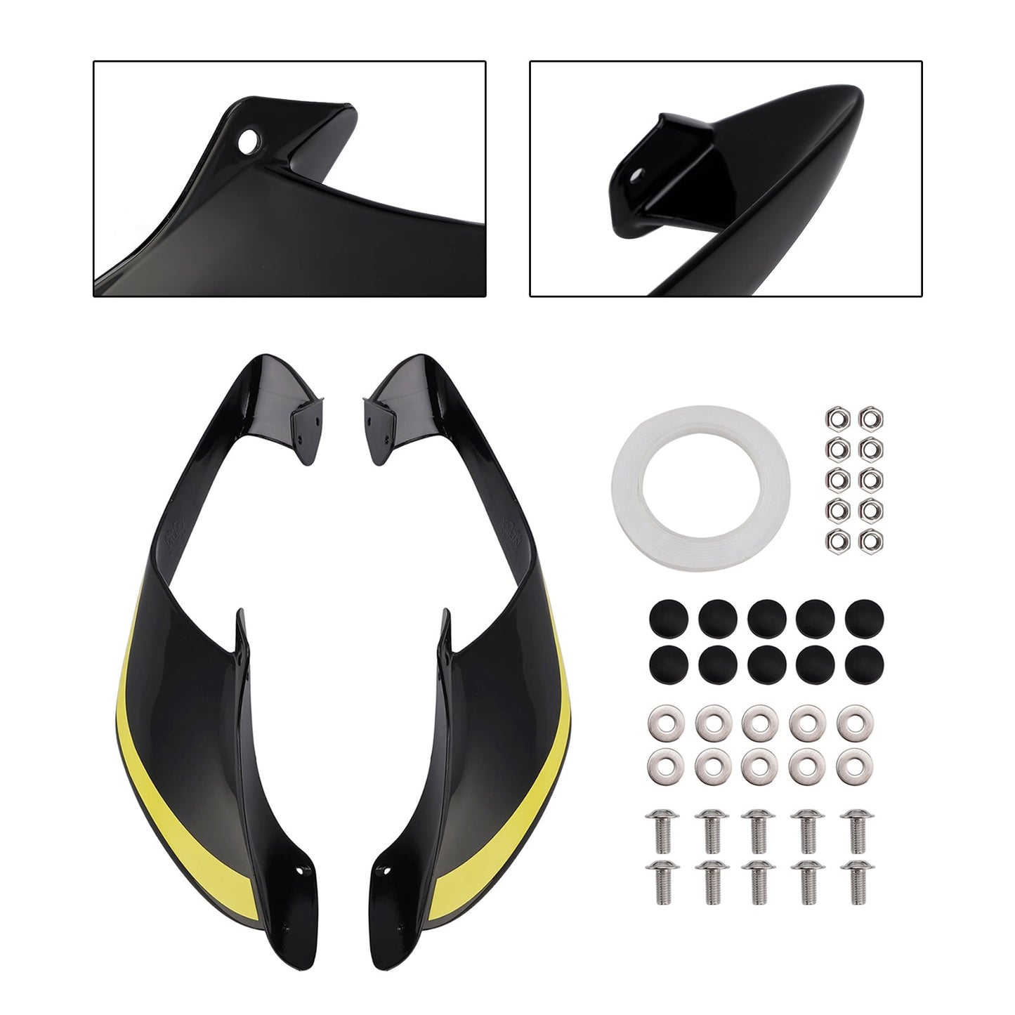 Alette laterali anteriori per Yamaha YZF R1 R1M 2021-2024, spoiler e carenatura