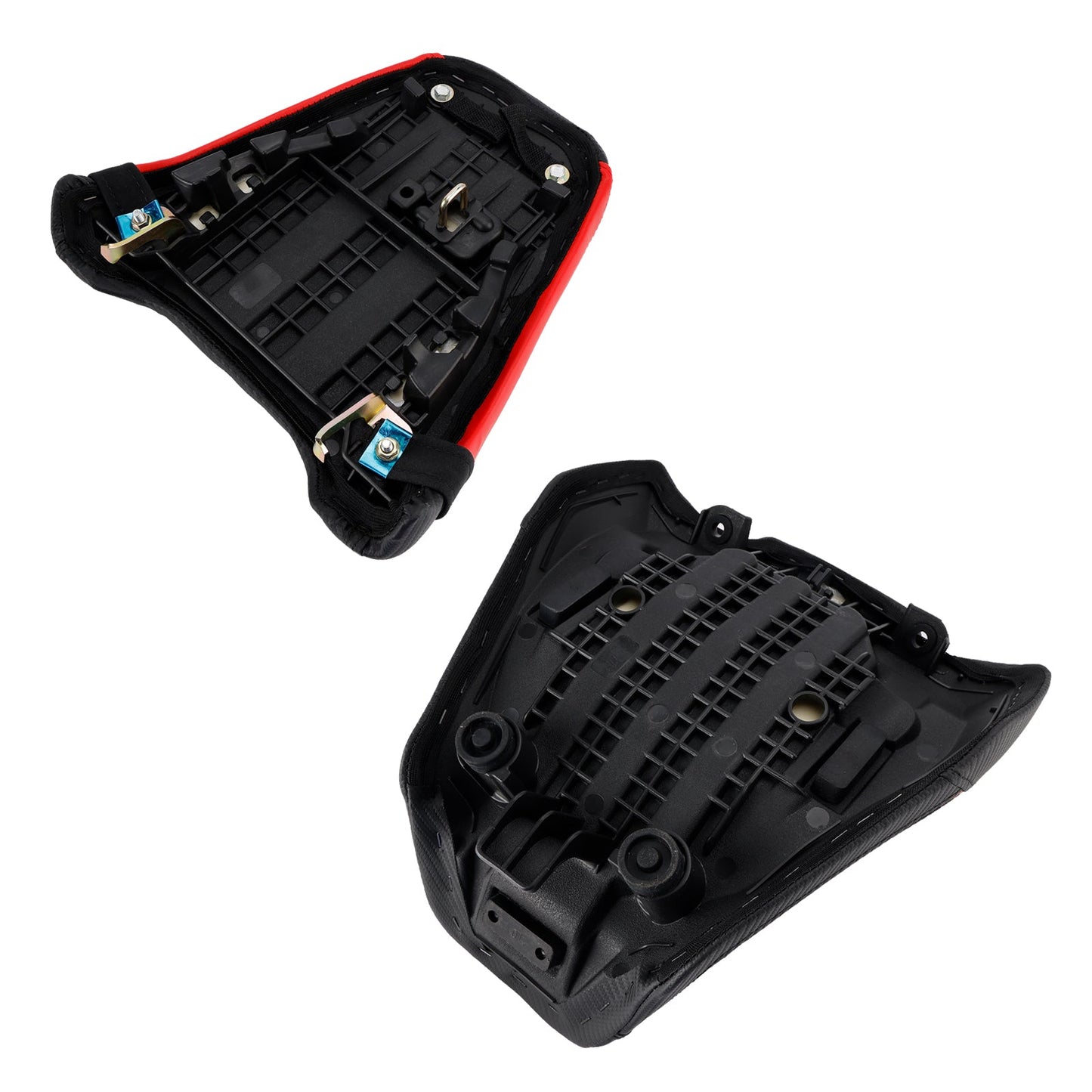 Kit cuscini passeggero Raider anteriori e posteriori per Honda CB650R CBR650R 2024-2025, colore rosso.