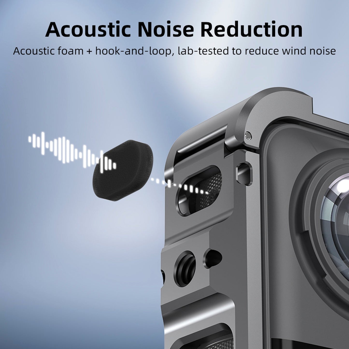 Telaio di supporto per Insta360 X5, custodia protettiva in silicone, protezione per l'obiettivo.
