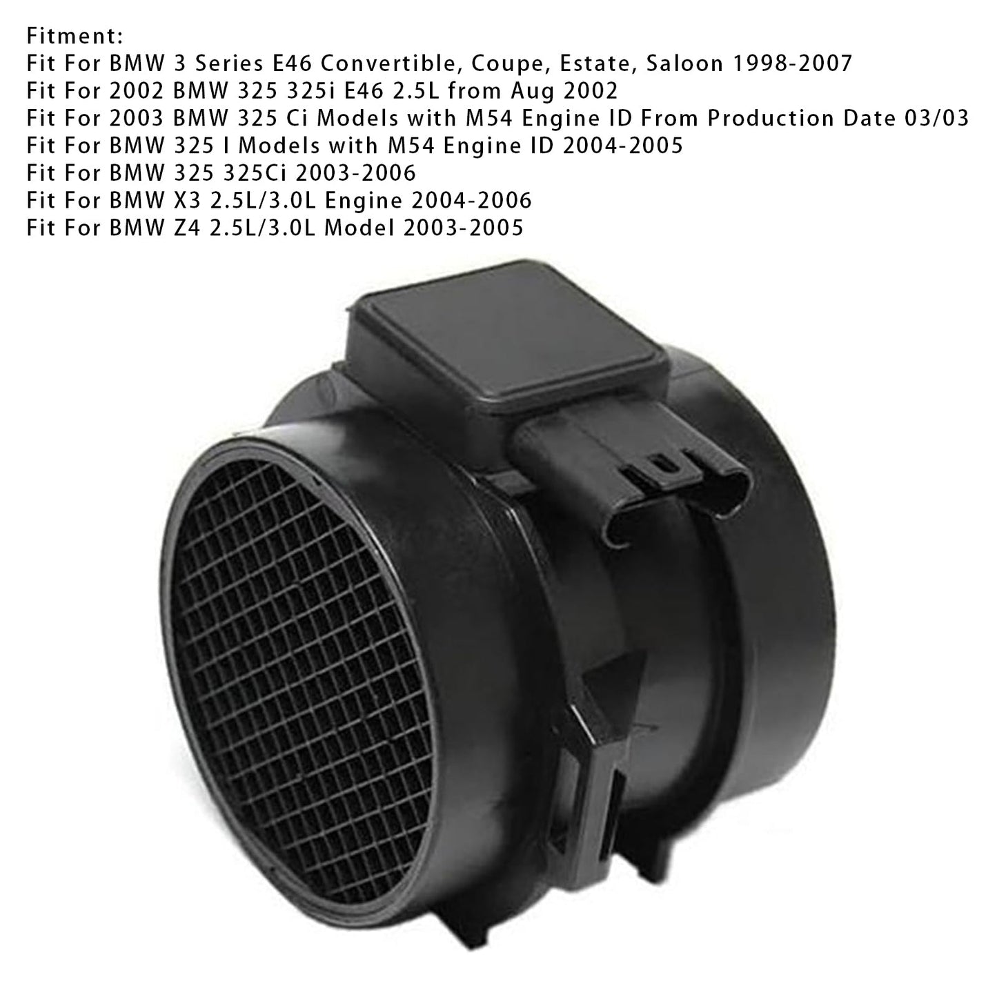 Sensore del flusso d'aria di massa per BMW 3 E46 E83 E85 X3 Z4 325i 325Ci 5WK96471