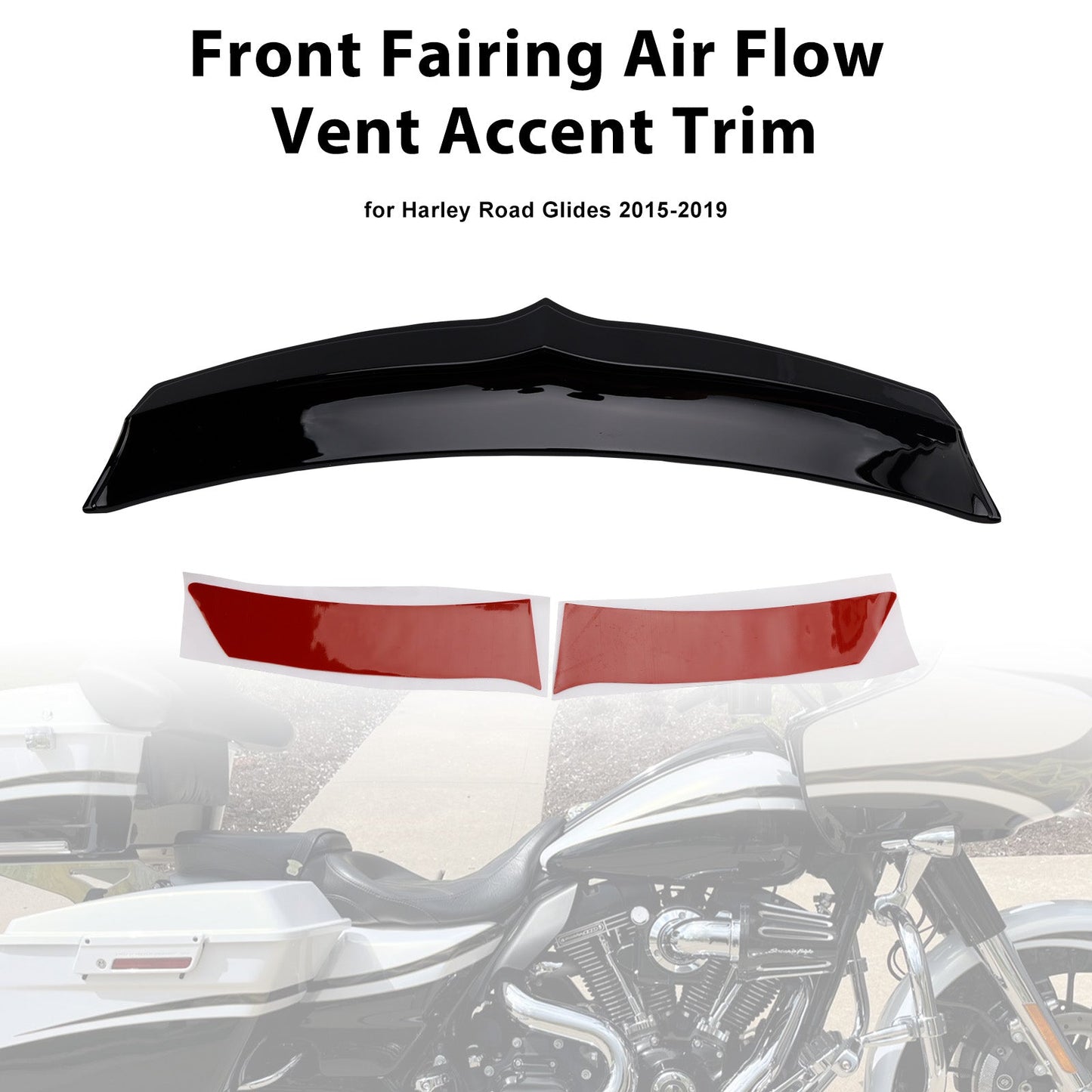 Modanatura decorativa per presa d'aria anteriore per Road Glide FLTRX dal 2015 in poi