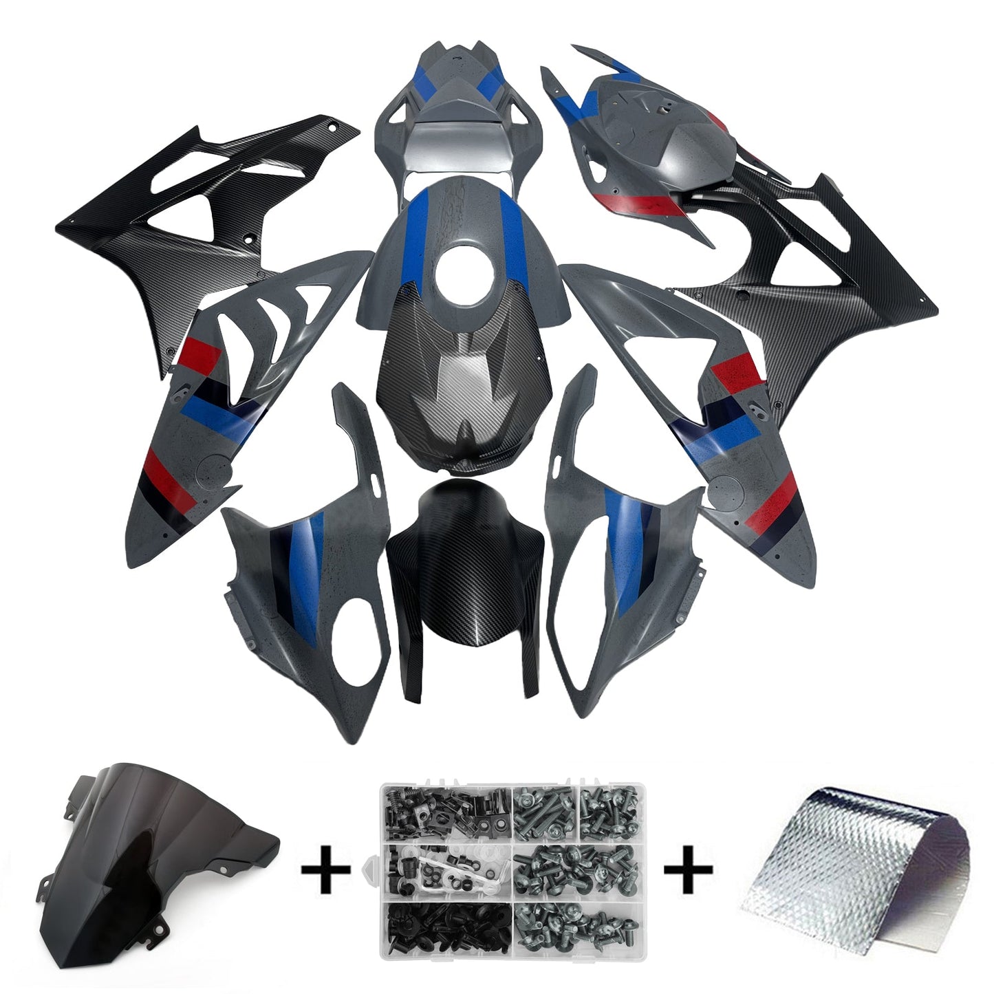 Kit carenatura iniezione BMW S1000RR 2015-2016 Carrozzeria plastica ABS