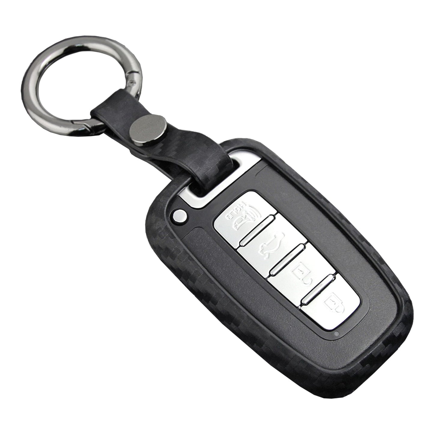 Custodia in pelle e silicone per chiave auto con fibbia per Hyundai e Smart (vecchie e vecchie)