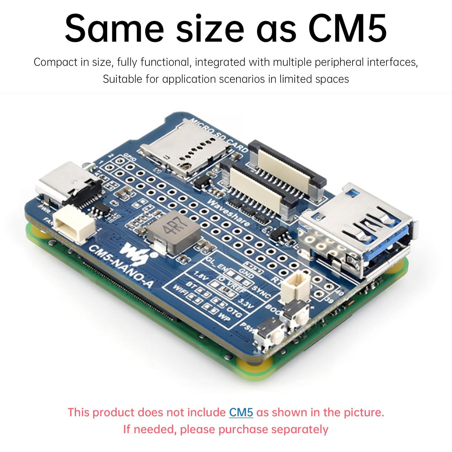 Raspberry CM5 Compute Module IO Baseboard 5 Scheda di espansione NANO Tipo A Tipo B