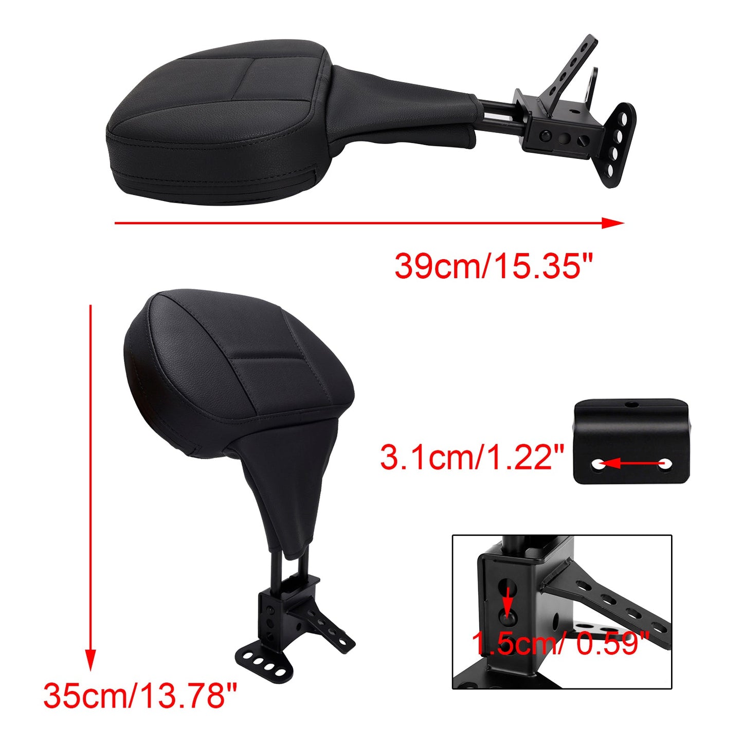 Cuscino per schienale conducente adatto per Street Electra Road Glide Road King Tri Glide 09-25