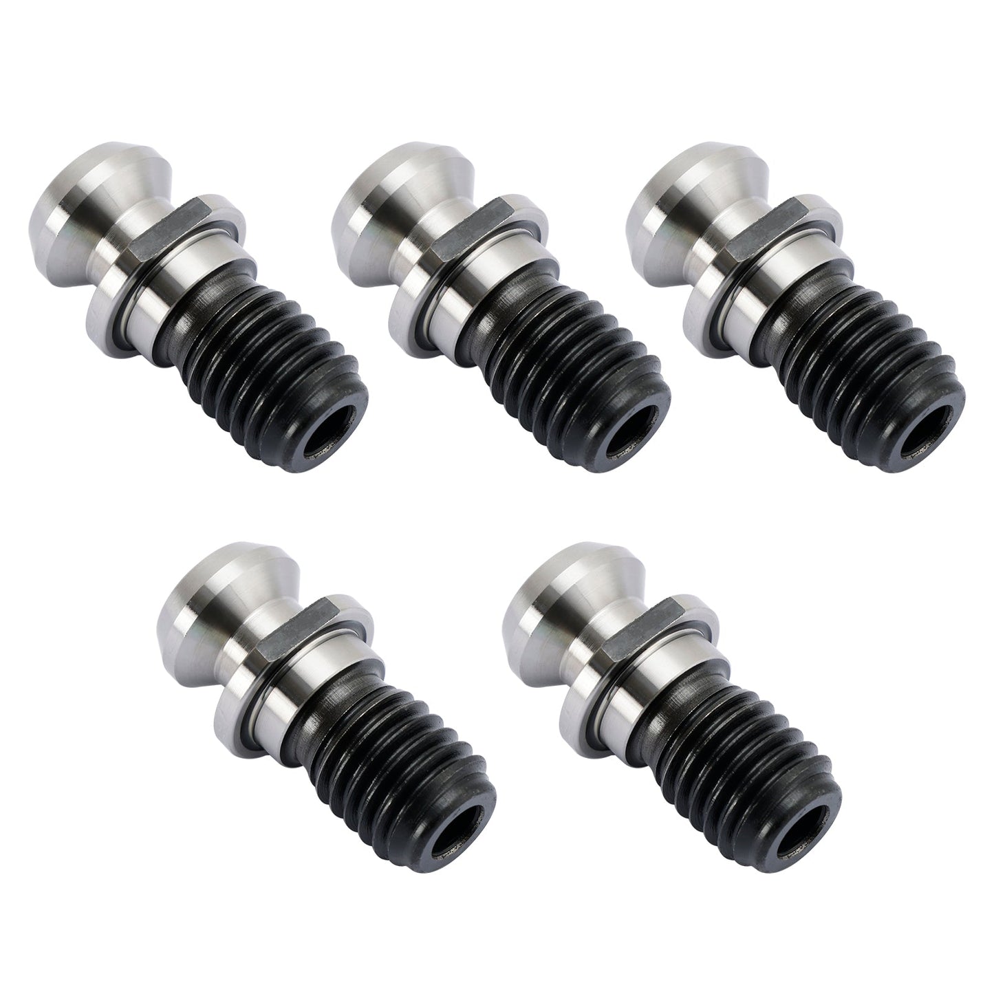 5Pz CAT40 45° 0,740" Manopola di ritenzione del perno del liquido refrigerante per Mazak Fadal Argento