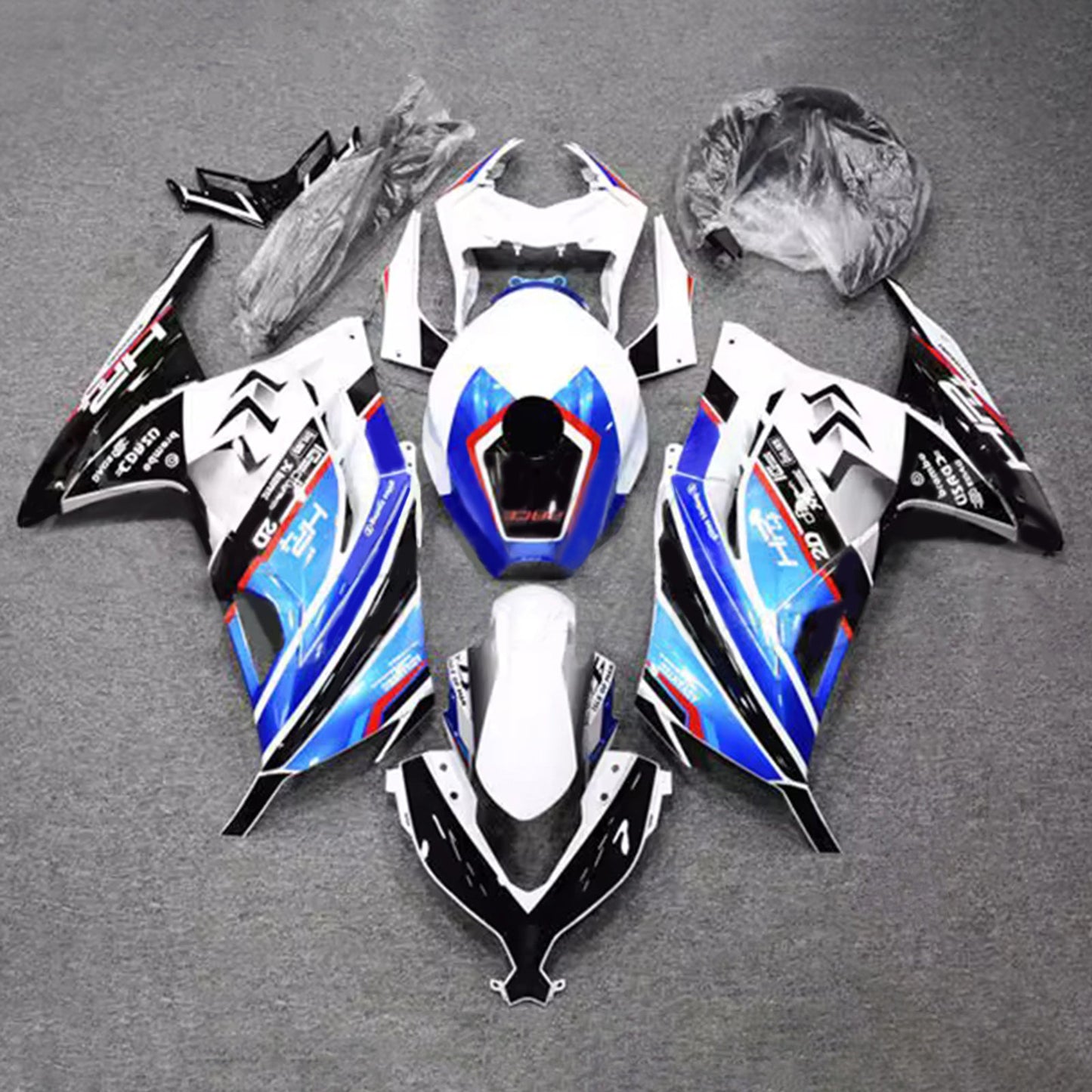 Kit carenatura iniezione in plastica ABS adatto per Kawasaki EX300 Ninja300 2013-2024