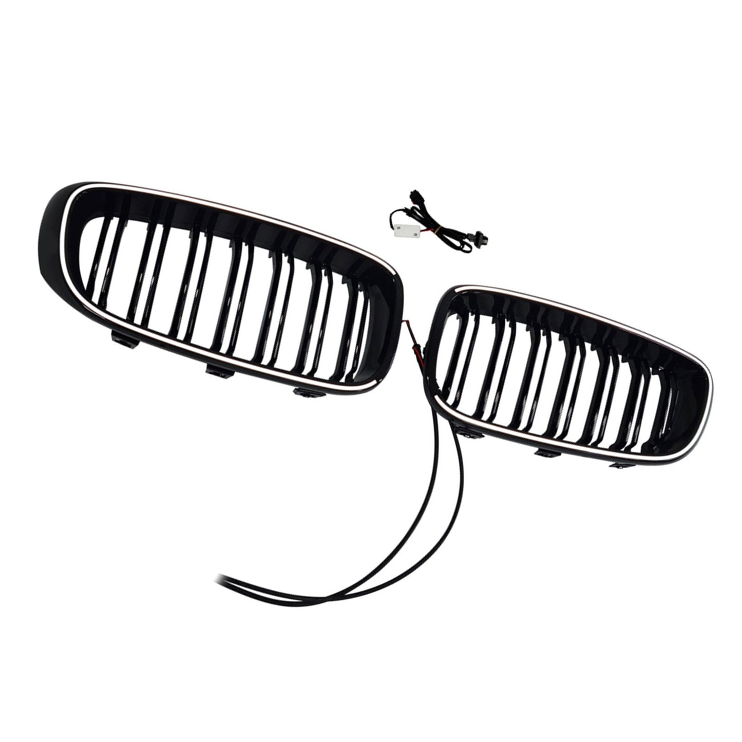 Griglia anteriore a doppia lamella nera lucida per BMW Serie 3 F34 GT (modelli 2013-2019).