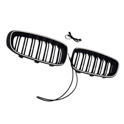 Griglia anteriore a doppia lamella nera lucida per BMW Serie 3 F34 GT (modelli 2013-2019).