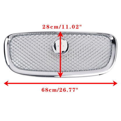 Griglia paraurti anteriore stile Jaguar XF XF-R 2012-2015 cromata