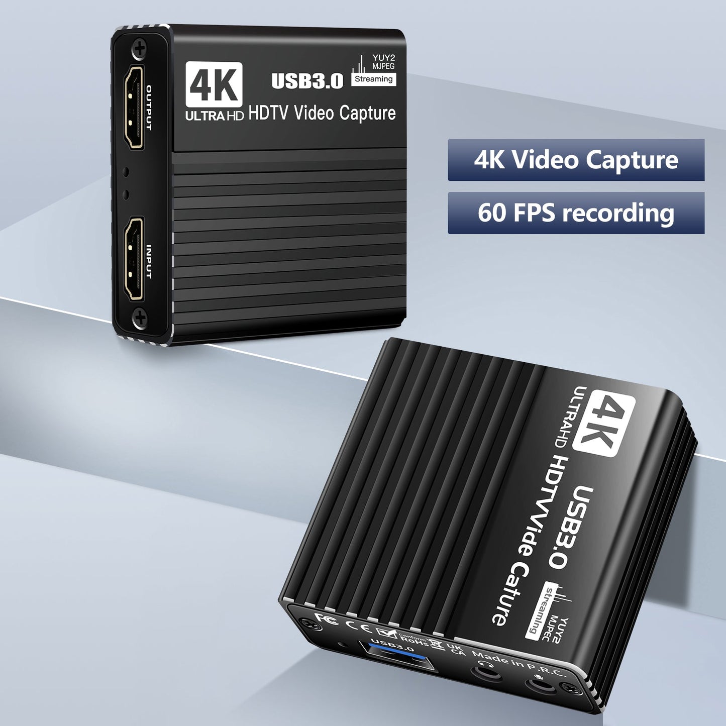 Scheda di acquisizione video USB 3.0 HDMI 4K Box di registrazione Gioco Trasmissione in diretta Microfono
