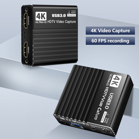 Scheda di acquisizione video USB 3.0 HDMI 4K Box di registrazione Gioco Trasmissione in diretta Microfono