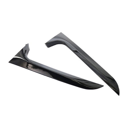 Audi A6 C7 Allroad Avant 2012-2018, coppia di spoiler laterali per lunotto posteriore, colore nero lucido