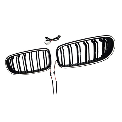 Griglia anteriore a doppio rene con nervature per BMW Serie 3 E90/E91 LCI 2009-2011