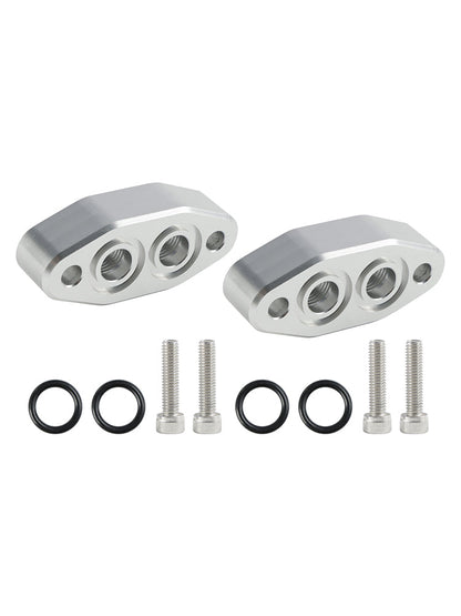Adattatore per radiatore dell'olio da 2 pezzi - Piastra porta ingresso/uscita ORB 6AN LS1 LSX LS3 LS LS2