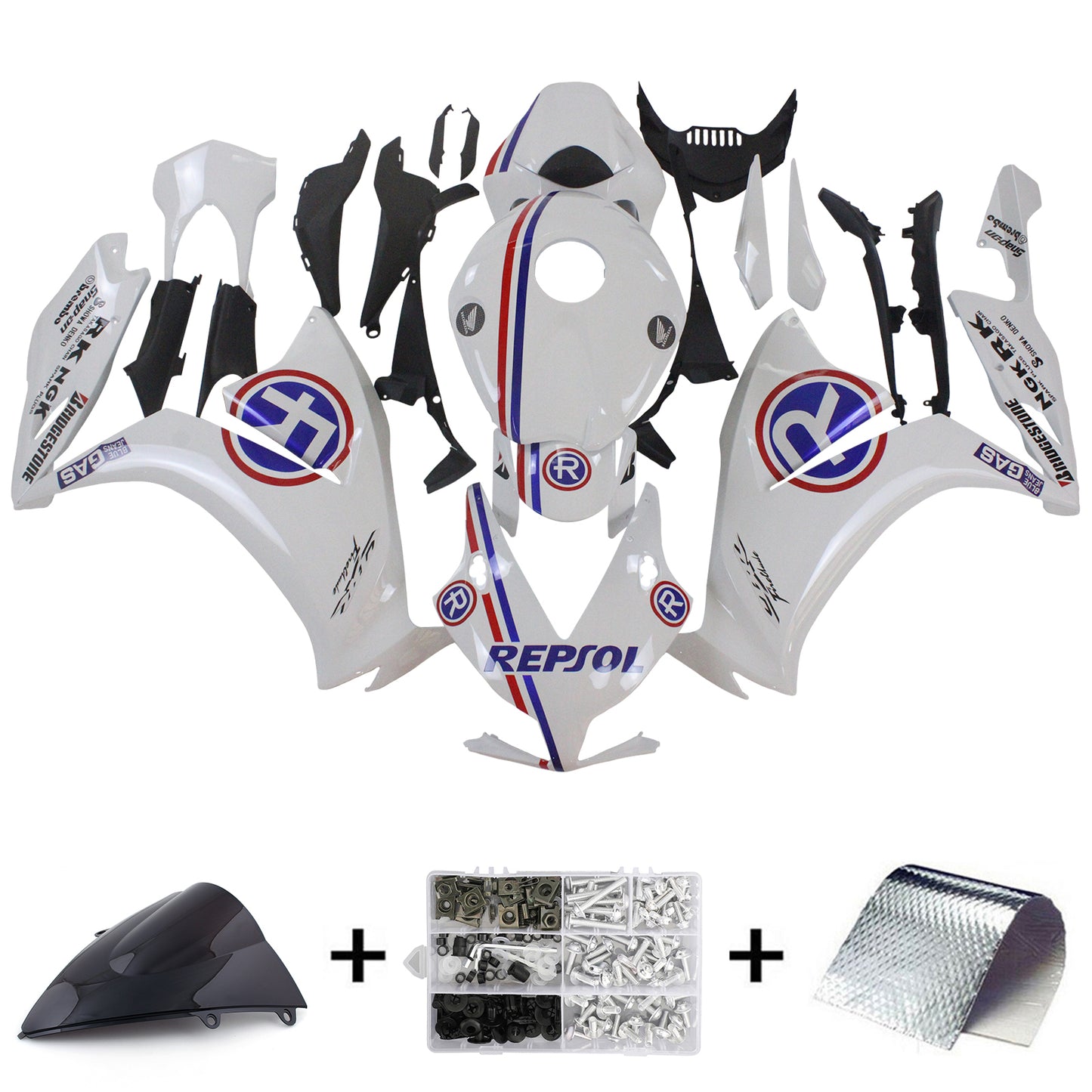 Kit carenatura Bodywork ABS di plastica per Honda CBR1000RR 2012-2016