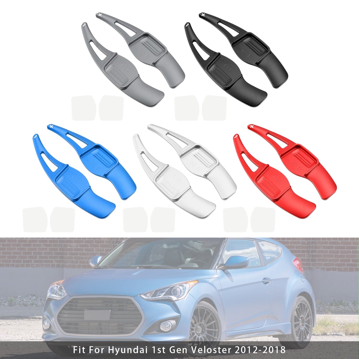 Leva del cambio al volante in alluminio per Hyundai Veloster 2012-2018