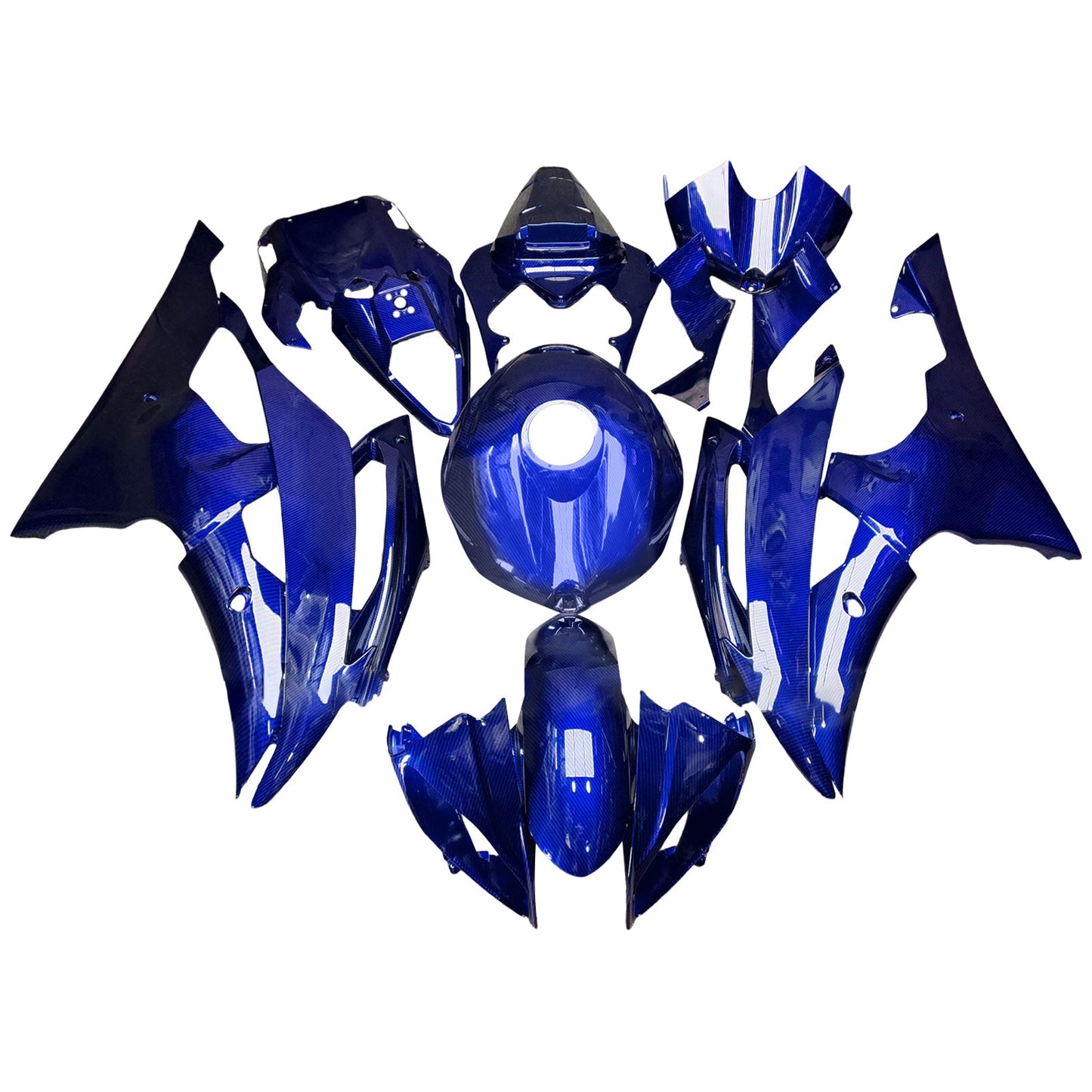 Kit carenatura iniezione plastica ABS per Yamaha YZFR6 YZF-R6 2008-2016