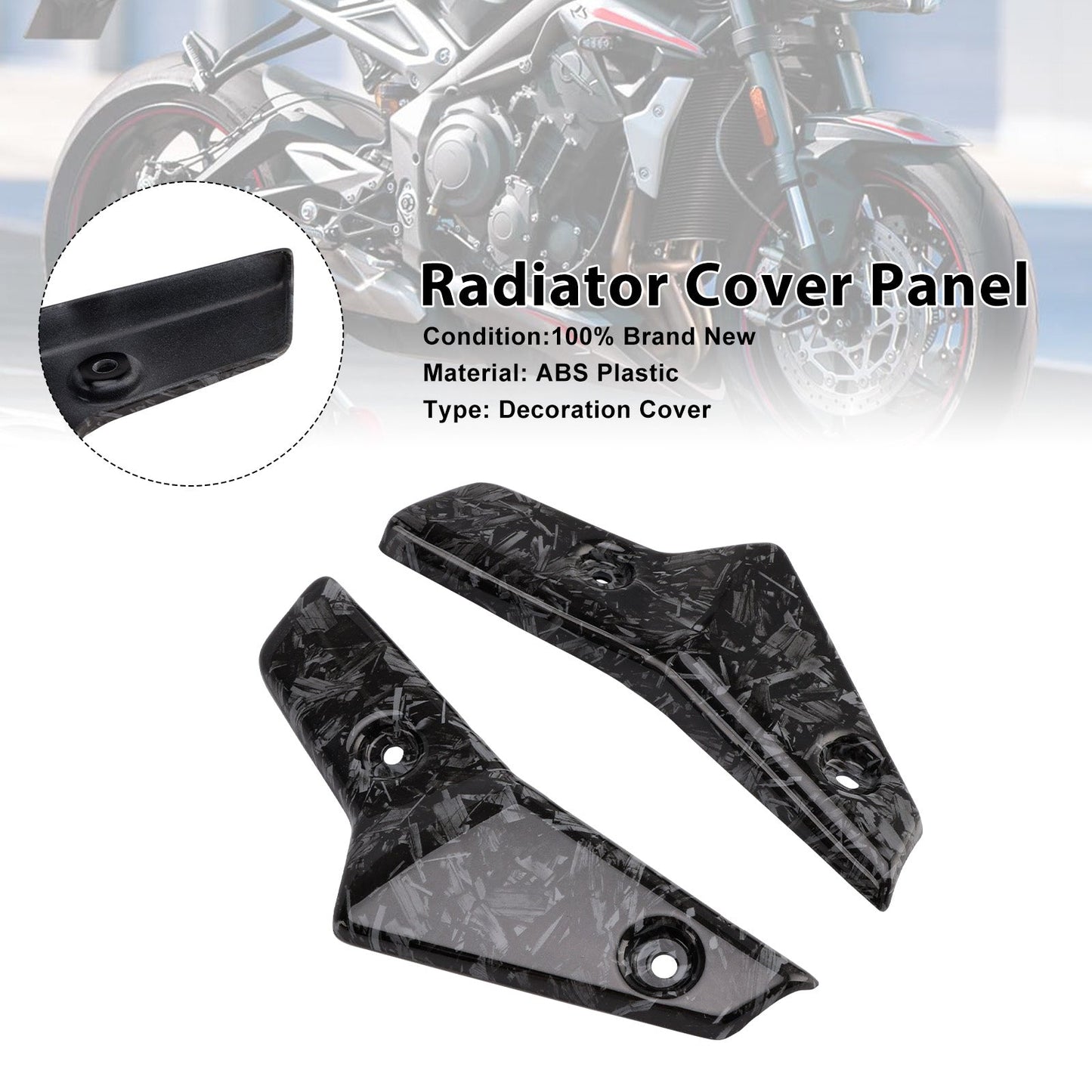Pannelli carenatura laterali radiatore Street Triple 765 R/RS 2020-2022