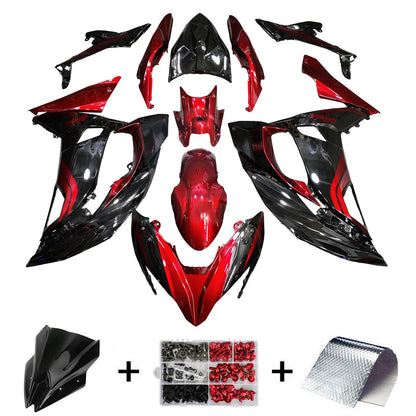 Kit carenatura iniezione in plastica ABS adatto per Kawasaki ER-6F Ninja650R 2017-2019