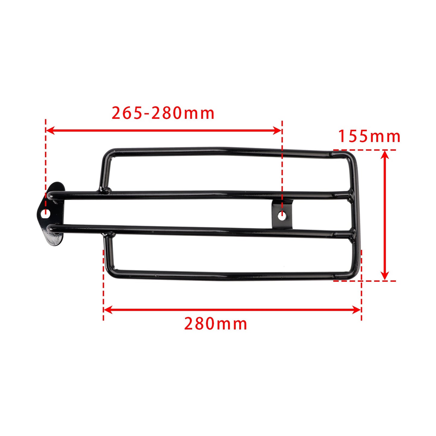 PORTAPACCHI POSTERIORE SOLORACK NERO PER SPORTSTER XL883 XL1200 1985-2003