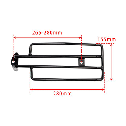 PORTAPACCHI POSTERIORE SOLORACK NERO PER SPORTSTER XL883 XL1200 1985-2003