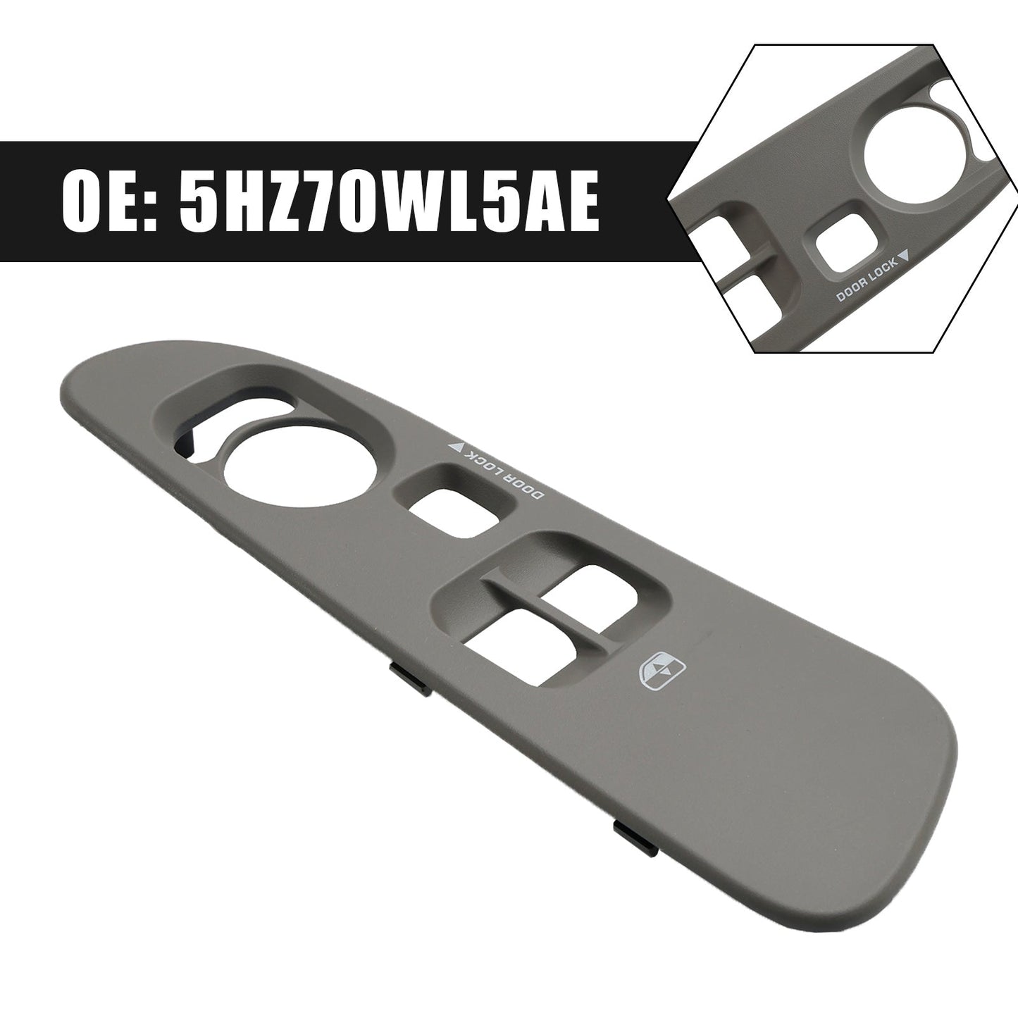 2003-2008 Dodge Ram 1500 / 2500 / 3500 Interruttore finestrino lato conducente cornice cabina 5HZ70WL5AE