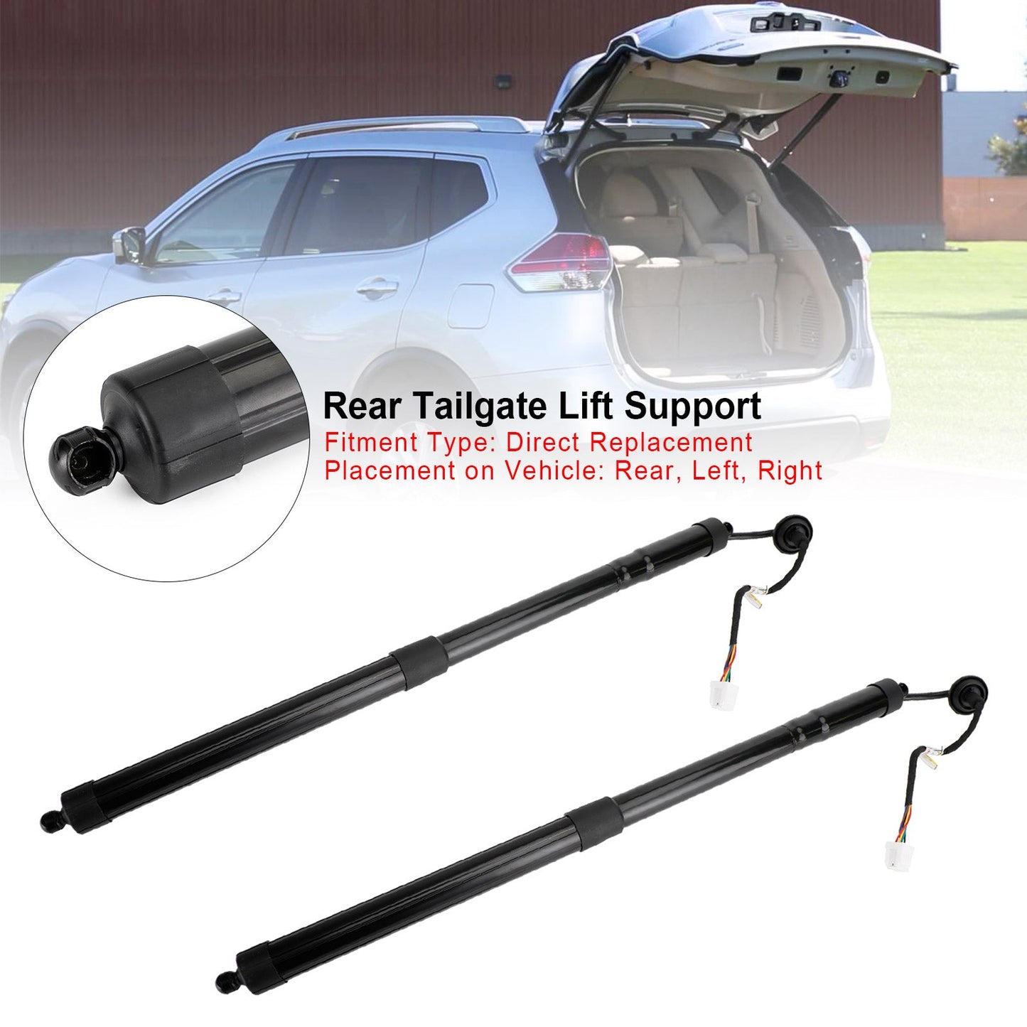 2014-2019 Nissan Rogue SV Sport Utility 4 porte 2.5L 2 pezzi montanti elettrici per portellone posteriore 905614BA4A 97182785