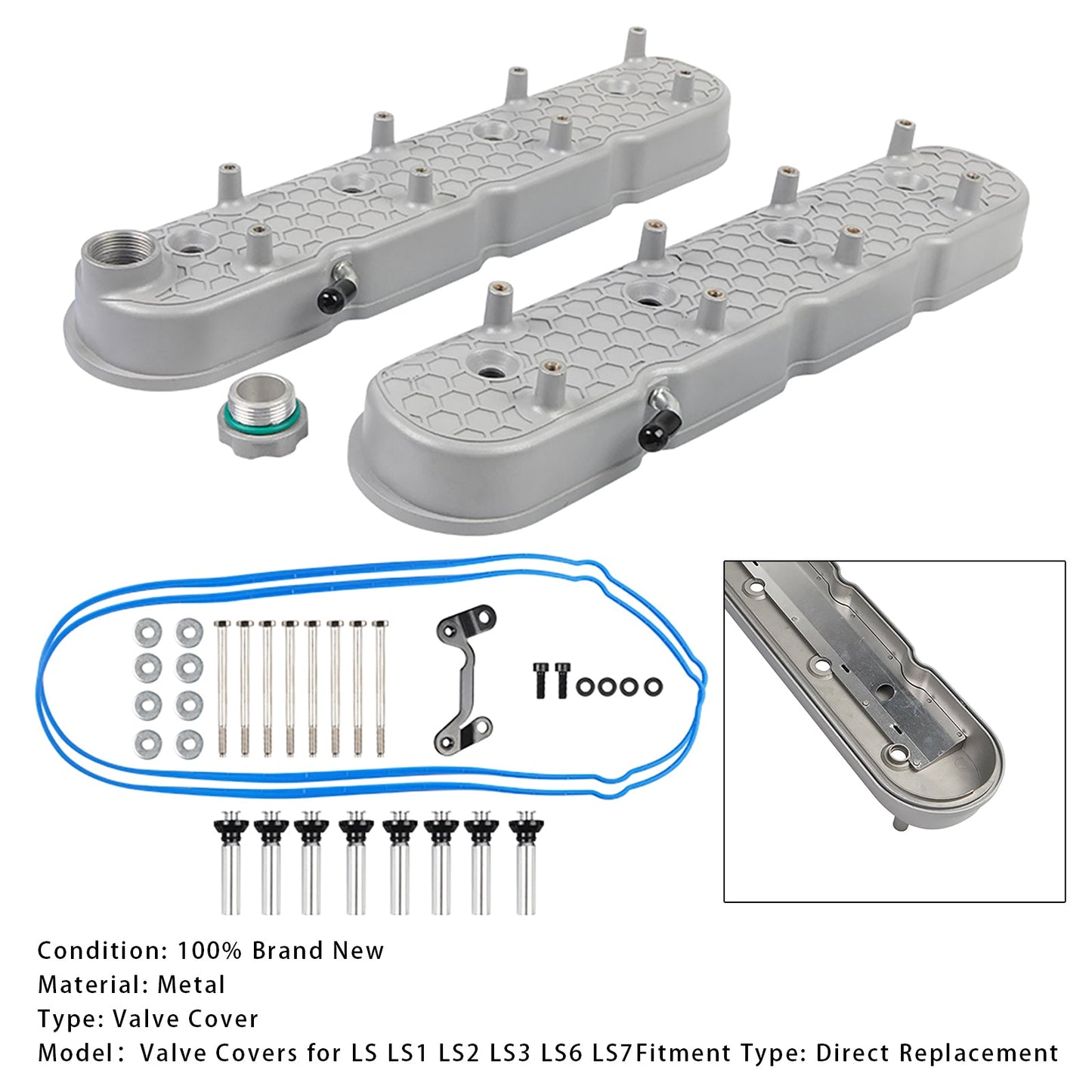 Coperchi valvole con supporti bobina per terreni simili LS1/ LS2/ LS3/ LS6/ LS7 con 72 mm
