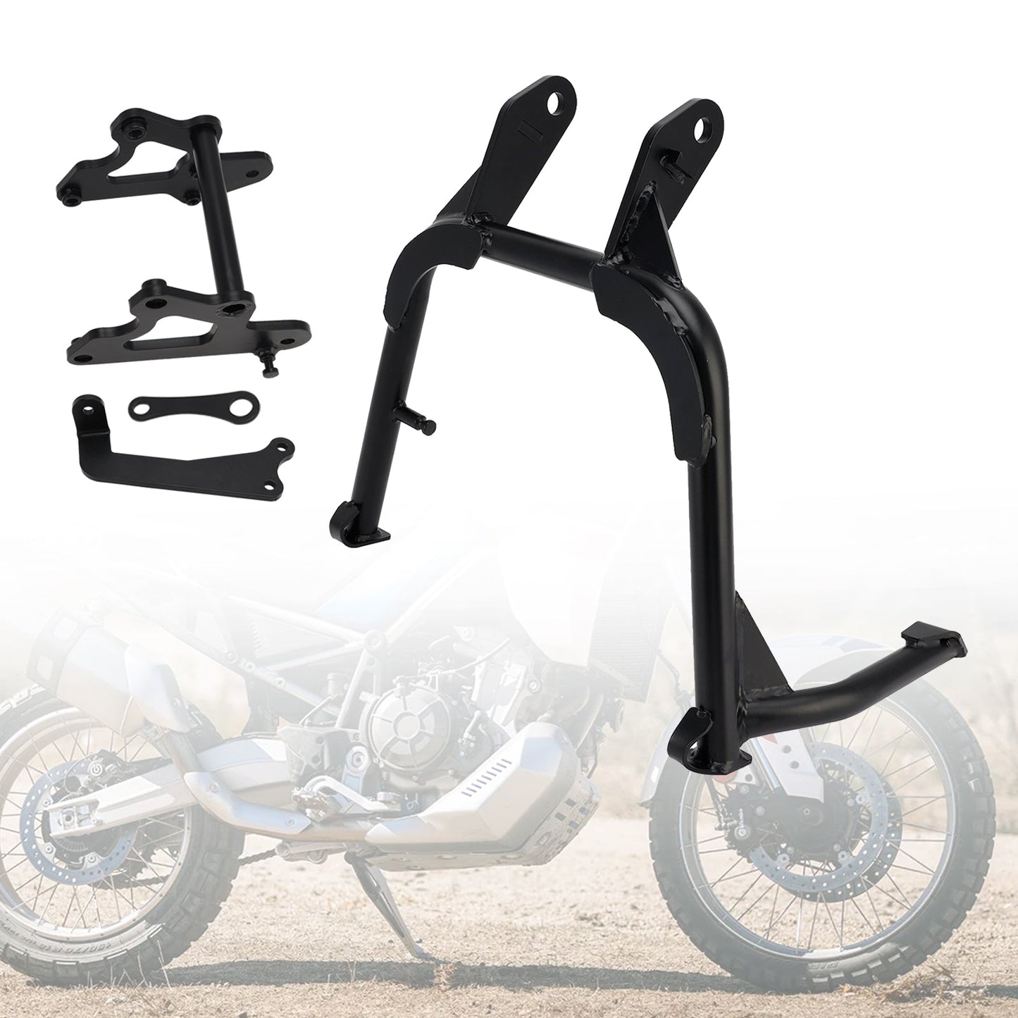 Cavalletto centrale per moto Aprilia Tuareg 660 del 2022, cavalletto centrale, cavalletto laterale