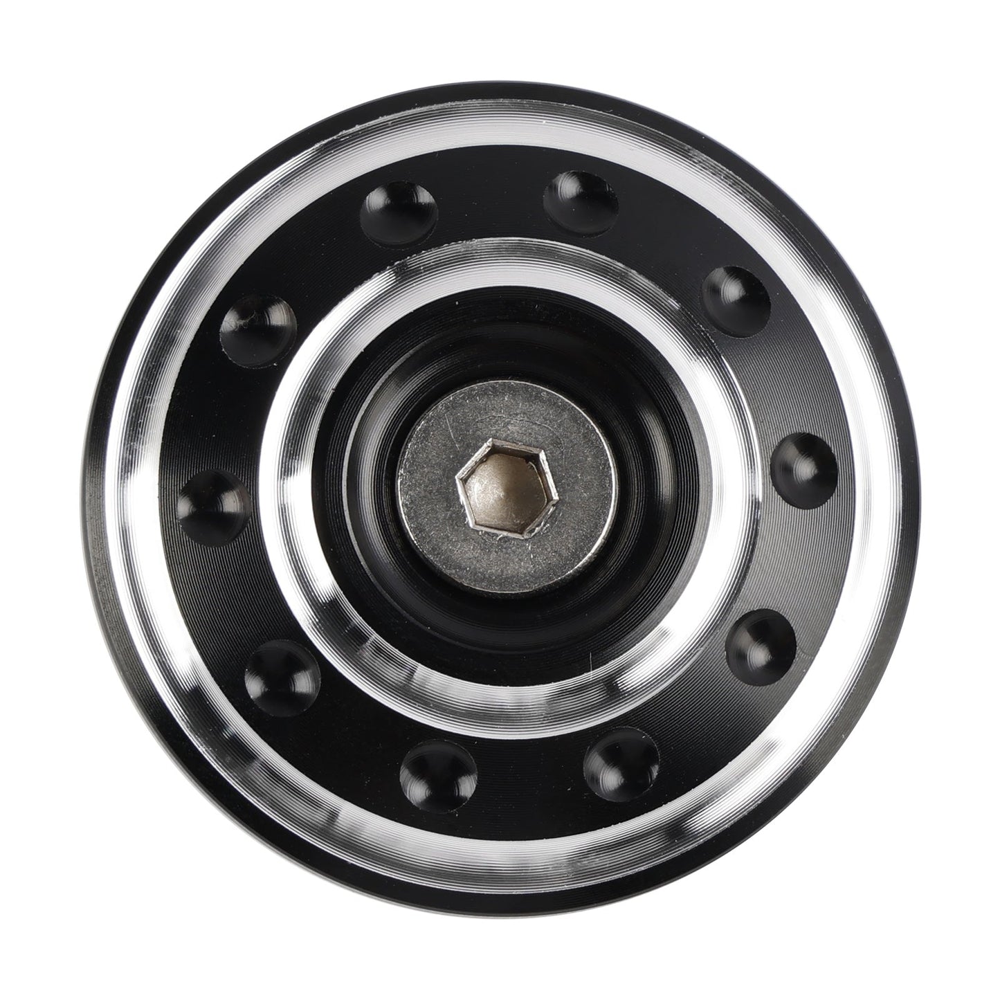 Tappo tappo telaio foro in alluminio CNC per Bonneville T100 e T120 2016-2024 nero