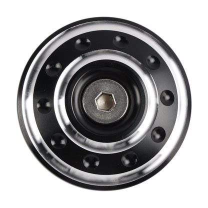 Tappo tappo telaio foro in alluminio CNC per Bonneville T100 e T120 2016-2024 nero