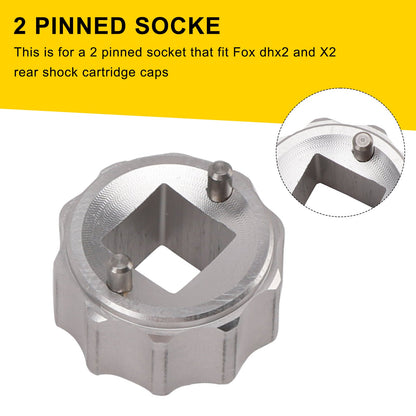2016-2020 Strumento/presa per tappo cartuccia ammortizzatore a 2 pin #398-00-417 per Fox X2/DHx2