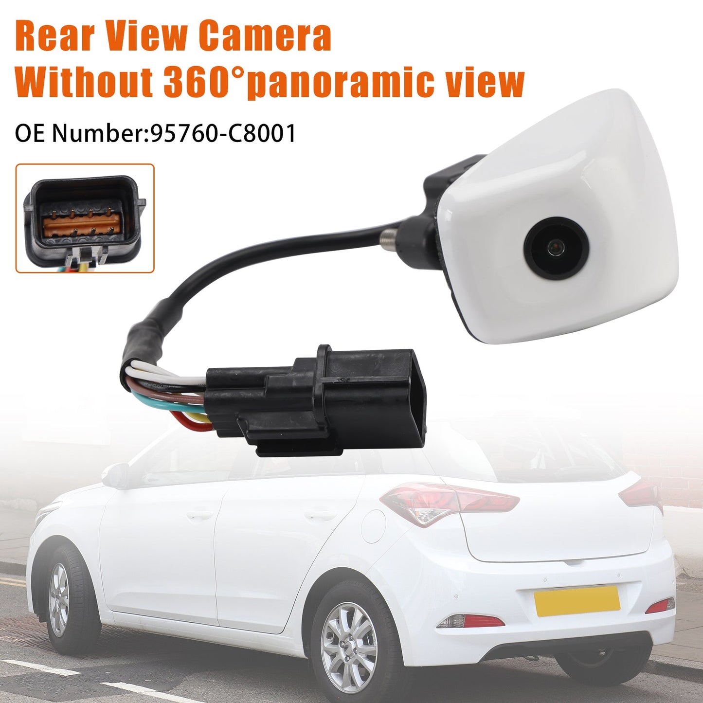 Telecamera posteriore bianca 95760-C8001 senza 360° per Hyundai i20 2018
