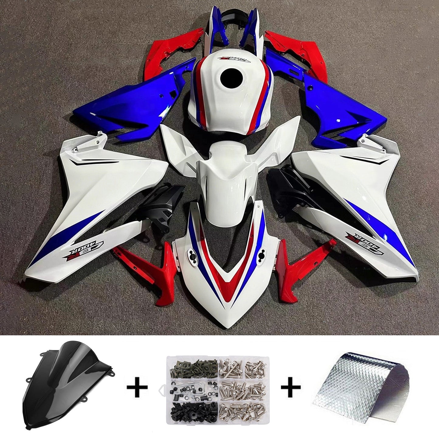 Kit di carene in plastica ABS stampate a iniezione per Honda CBR400R 2022