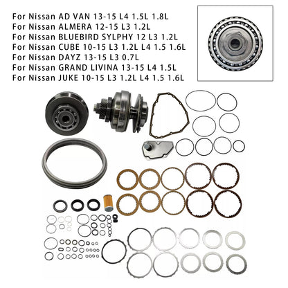 Kit di ricostruzione del cambio principale Renault SCALA L4 1.5L 2012-2015 e puleggia con cinghia JF015E RE0F11A 29T