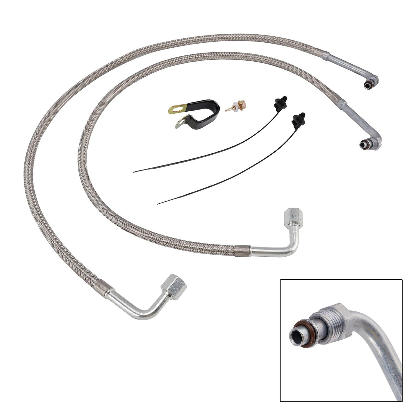 Coppia tubi flessibili del radiatore dell'olio 2204030 per Polaris Magnum Trail Boss 330 03-08