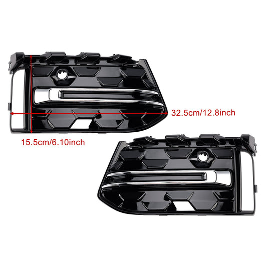 Griglia fendinebbia paraurti anteriore Audi A6 C8PA S-Line S6 2023+, finitura nera cromata
