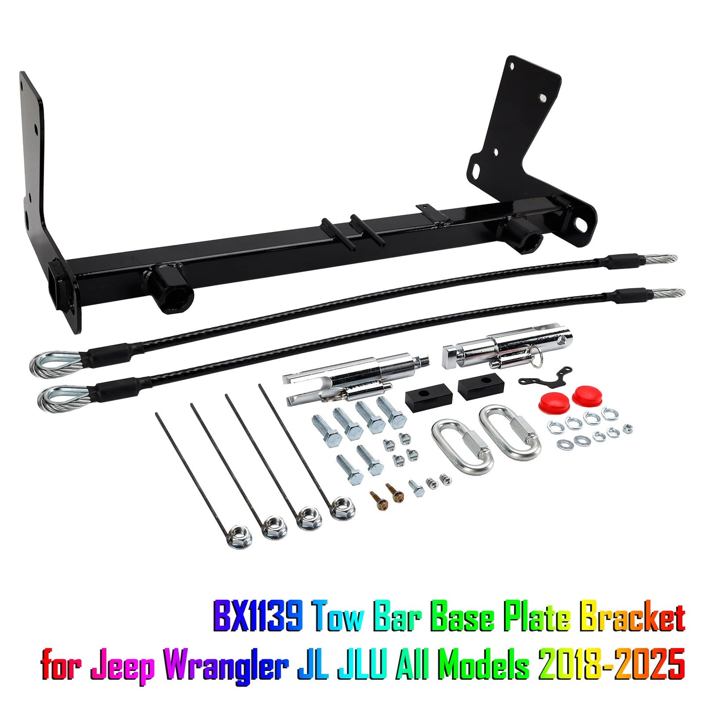 Staffa di base per gancio di traino BX1139 per Jeep Wrangler JL JLU tutti i modelli 2018-2025
