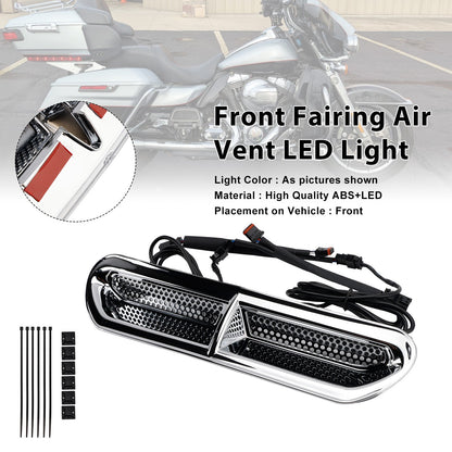 Luce LED per presa d'aria anteriore per Touring Street Glide 2014-2024