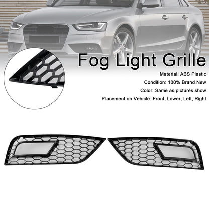 Copertura fendinebbia a nido d'ape nera Audi A4 B8.5 2013-2015, paraurti standard