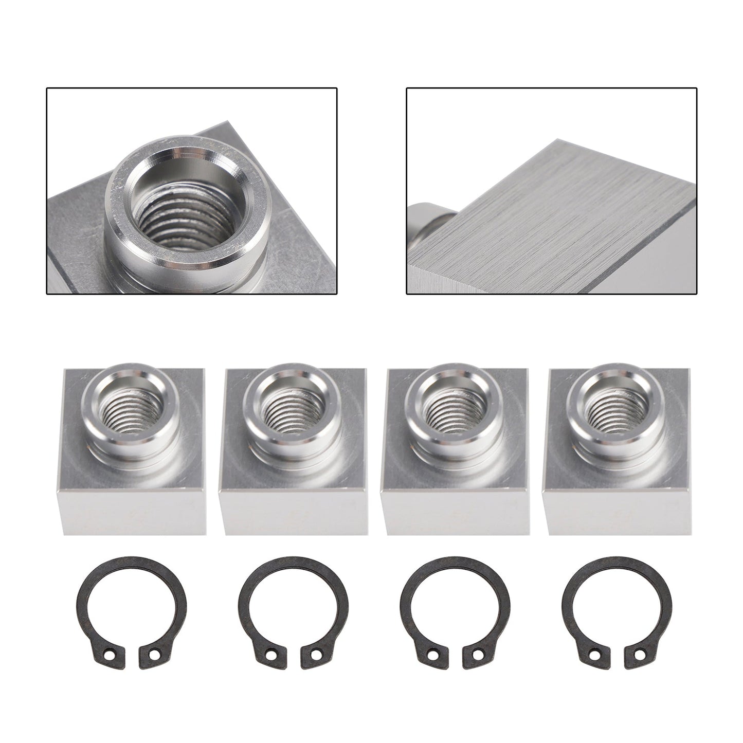 Set 4X di dadi di inserimento e anelli elastici per rimorchi per motoslitte 04414 03400 per Triton Xt e Lt