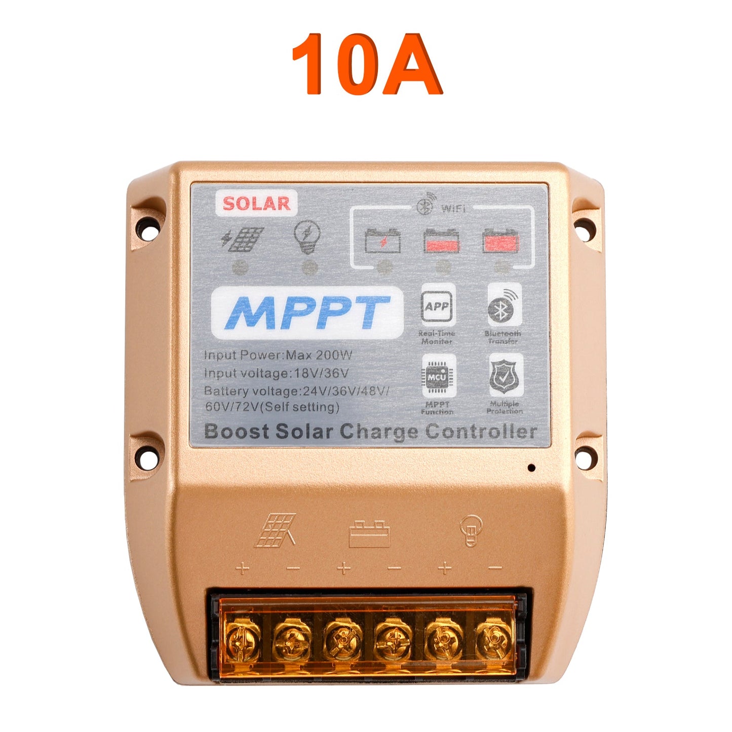 Regolatore solare MPPT Boost 10A/20A/30A 24V36V48V60V72V APP mobile Controllo intelligente